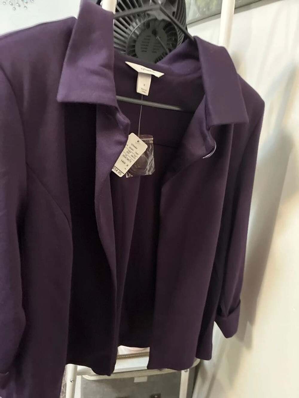 Women’s X-Large 14 cj banks purple cape blazer nwt